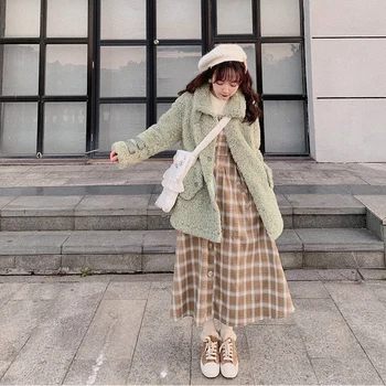 

Princess sweet lolita coat Bobon21 Healing little lamb sweet cool girl warm and casual coat resistant to freezing coat C1841
