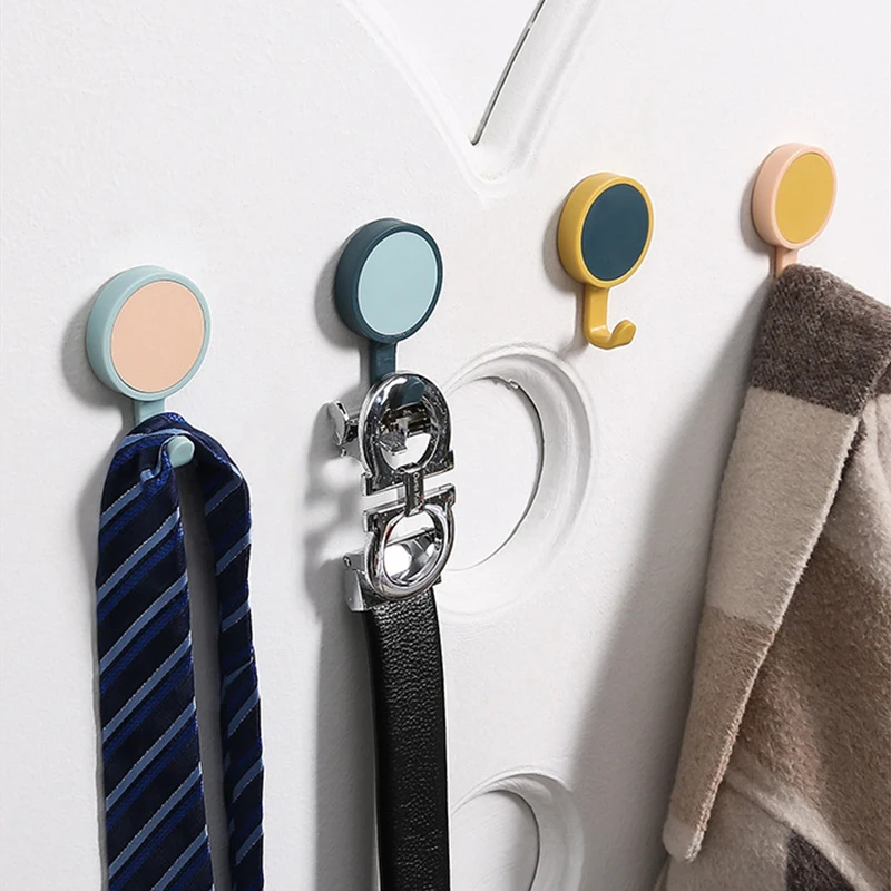 3pcs Colorful Wall Hooks Strong Nail-free Bathroom Kitchen Hallway Clothes Hangers Hangings Home Storage Hook | Дом и сад
