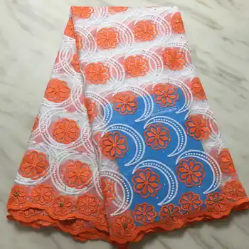 

2019 High Quality Nigerian Lace Fabrics Latest Beaded Mesh African Tulle Lace Fabric Bride Guipure French Net Lace Fabric