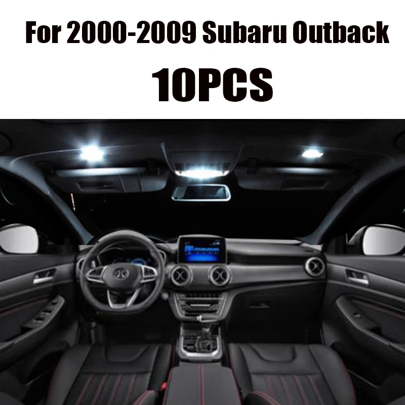 Для Subaru Outback 2000 2019 белые автомобильные аксессуары без ошибок Canbus светодиодный