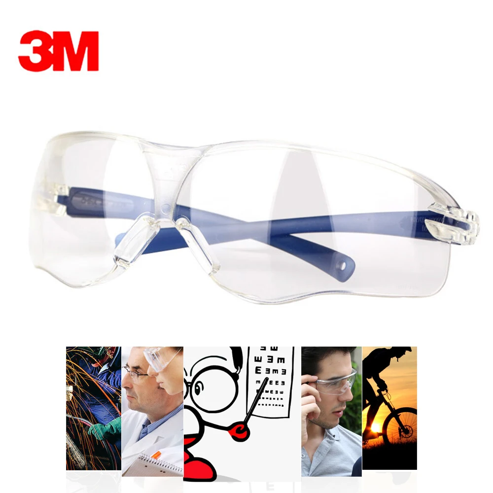 

3M 10434 Safety Goggles Anti-wind Anti sand Anti Fog Anti Dust Resistant Transparent Eyewear protective glasses