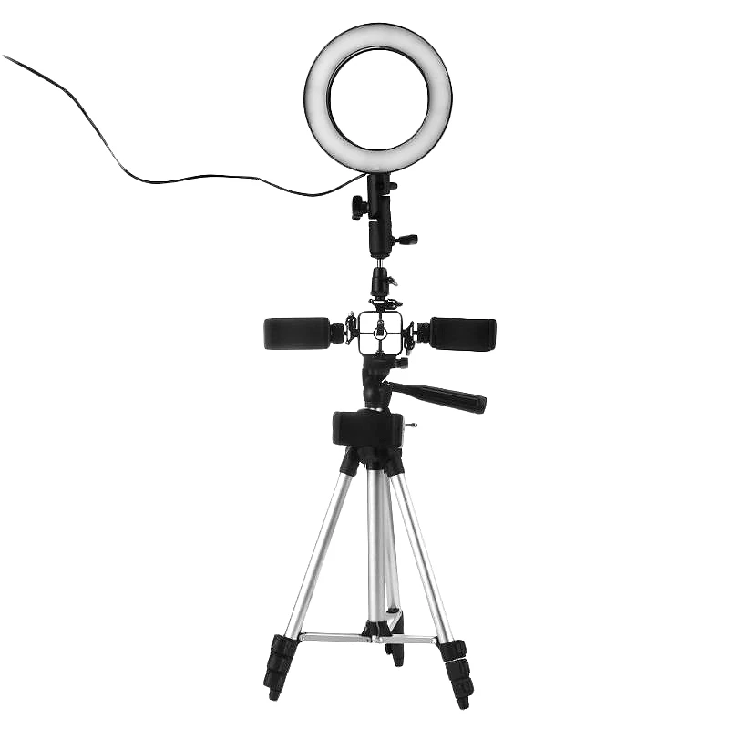 

Photography Dimmable Led Video Live Studio Camera Ring Light Photo Phone Video Light With Tripod Selfie Stick