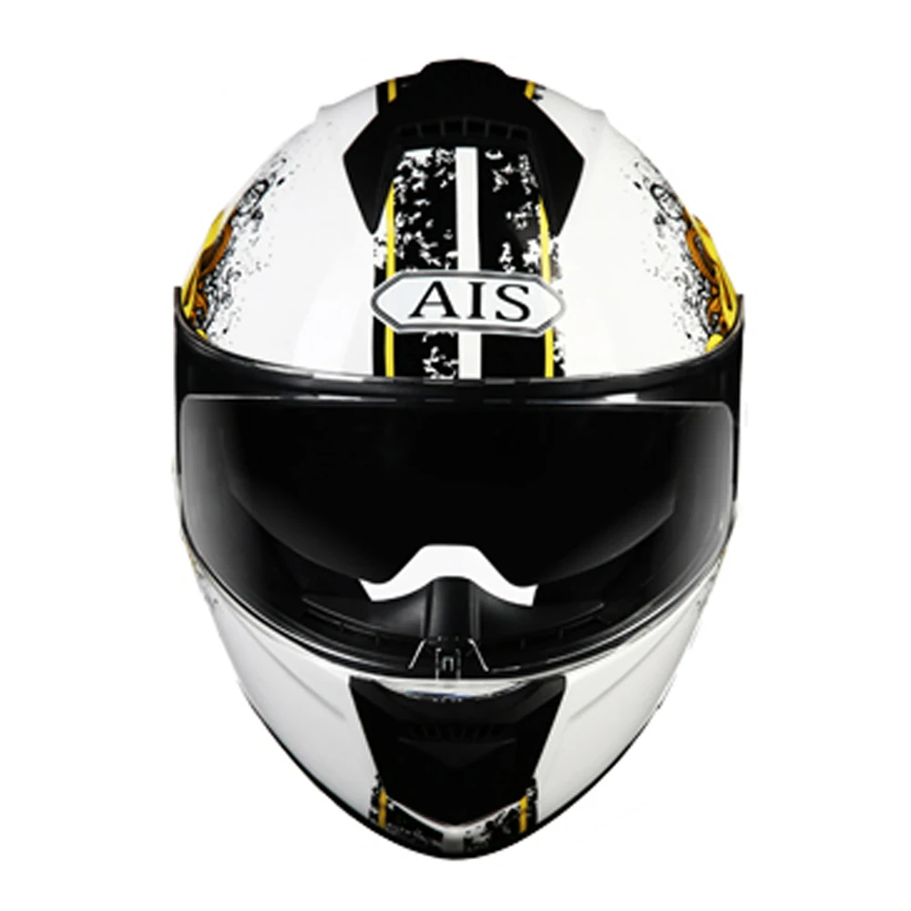Мотоцикл АИС шлем Casco мотошлем Motocicleta мотокросса Casco мото мотоциклетный шлем с двойными линзами Полный шлем-каска