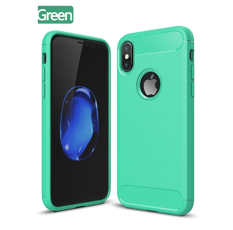 Rubber Carbon Fiber Case For iPhone 11 12 13 PRO MAX 7 7Plus 8 8Plus X XR XS MAX 5S SE 5 6 6S Ultra Thin Silicone Cover Coque cool iphone 12 pro max cases