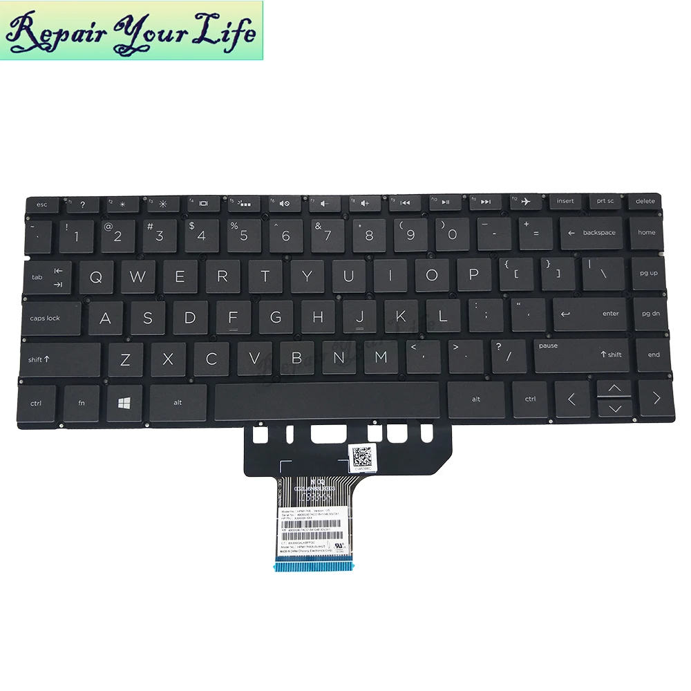 Teclado dos Eua para hp Pavilion 13-an0012la 13-an0092tu Inglês Layout Preto Backlight Hpm17k6 13-um 13-an0000 13-an1000 13-an0007la