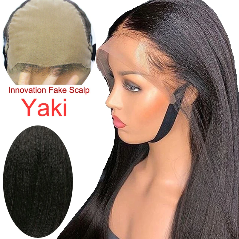 Undetectable Deep Part Fake Scalp Frontal Wig Yaki Human Hair Wig Brazilian Remy Preplucked 13x6 Invisible Lace Front Wigs Human Hair Lace Wigs Aliexpress