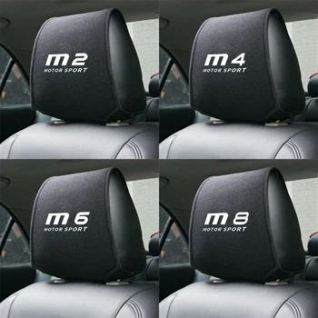 

1PCS car headrest cover auto fit for BMW M2 M3 M4 M5 M6 M8 car accessories Car Seat Cover