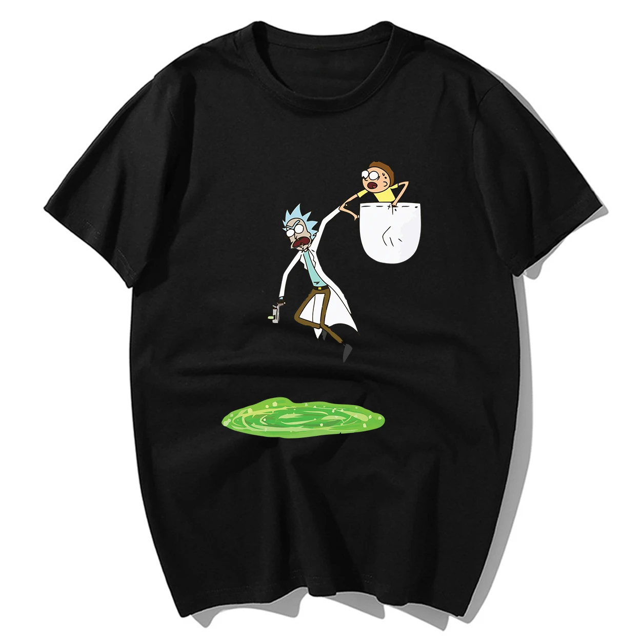 Funny Rick And Morty T Shirt Hip Hop Tops Men Fashion Print Tshirts 2019 Summer Cotton Short Sleeve Tshirt Harajuku Streetwear