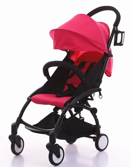 rose red Легкая детская коляска, Адаптированная для новорожденных, nb nest, прогулочная коляска для путешествий, cochesitos de bebe wagon, 5,8 кг, детские коляски на колесиках - Цвет: rose red