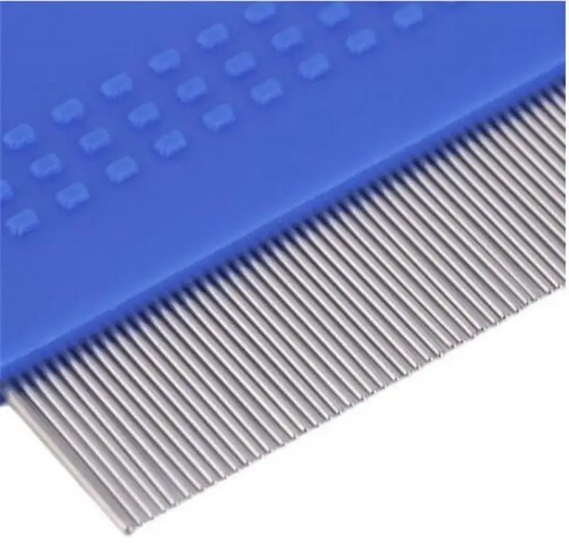 Stainless Steel Pet Grooming Hair Comb Long Thick Hair Fur Removal Flea And Lice Brush Pets Combs For Dog Cat Rabbit Guinea Pig