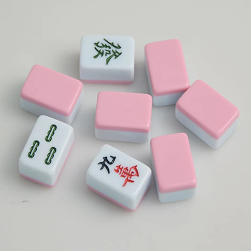 Hot Portable Mini Chinese Mahjong Set 22*15mm Travel Mah-Jong bag map or table Board Game Indoor Entertainment Table Game P05 Hot Portable Mini Chinese Mahjong Set 22*15mm Travel Mah-Jong bag map or table Board Game Indoor Entertainment Table Game P05