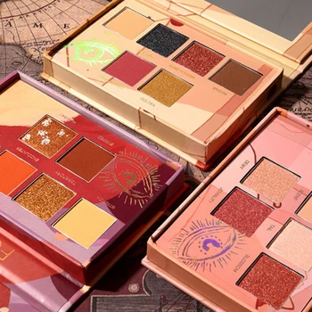

6 Colors Sunset Afterglow Matte Shimmer Eyeshadow Long Lasting Waterproof Smudge-proof Easy Dyeing Eye Shadow Powder