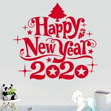 KAKUDER,, Новогодняя Наклейка на стену, Рождественская елка, съемная Наклейка на стену, настенная Рождественская наклейка, витрина для магазина, плакат, домашний декор