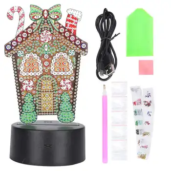 

LED Diamond Painting Night Lights Smart Touch Sensor3D USB Christmas DIY Home Decoration USB Diamond Painting Night Lights