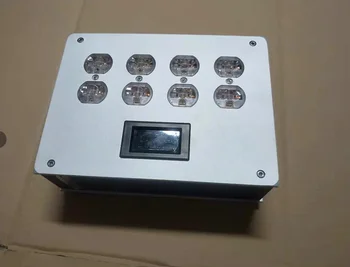 

aluminum standard American power supply filter socket chassis DIY shell box US power socket chassis case /8 sockets