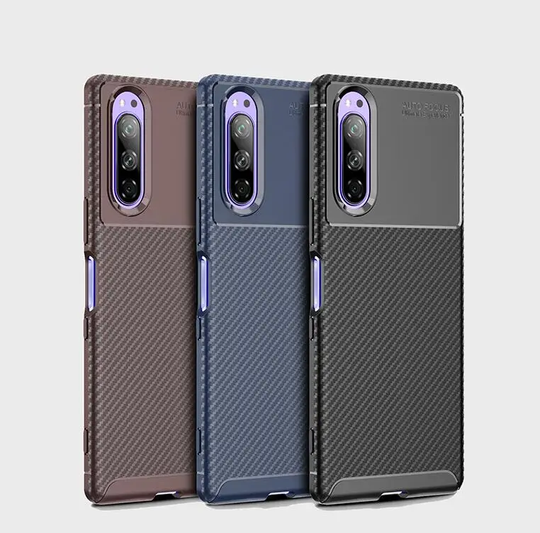 Для SONY XPERIA XZ2 XZ3 1 Premium 10 Compact мягкий карбоновый дизайнерский чехол для мобильного