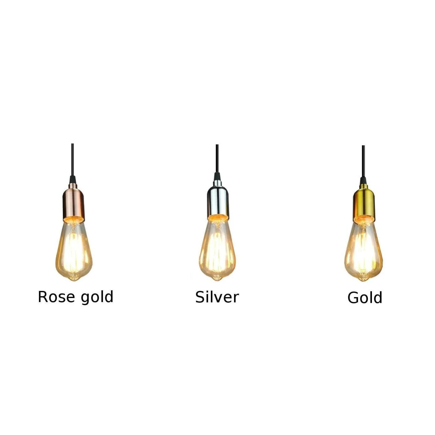 Solid E27 Type Light Socket Modern Industrial Lamps Water Lights Hanging Lights