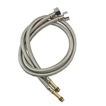 

Bathroom Stainless Steel Faucet Braided Water Hose Connector Flexible Tube Tap