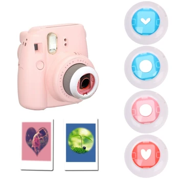 

4Pcs Color Close Up Lens Filter Set For Fujifilm Instax Mini 7S/8/8+ Film Camera Filters