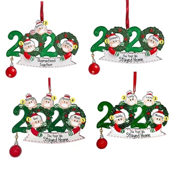 

2020 Christmas Holiday Decoration Gift Personalized Hanging Ornament, Pandemic-Social Distancing