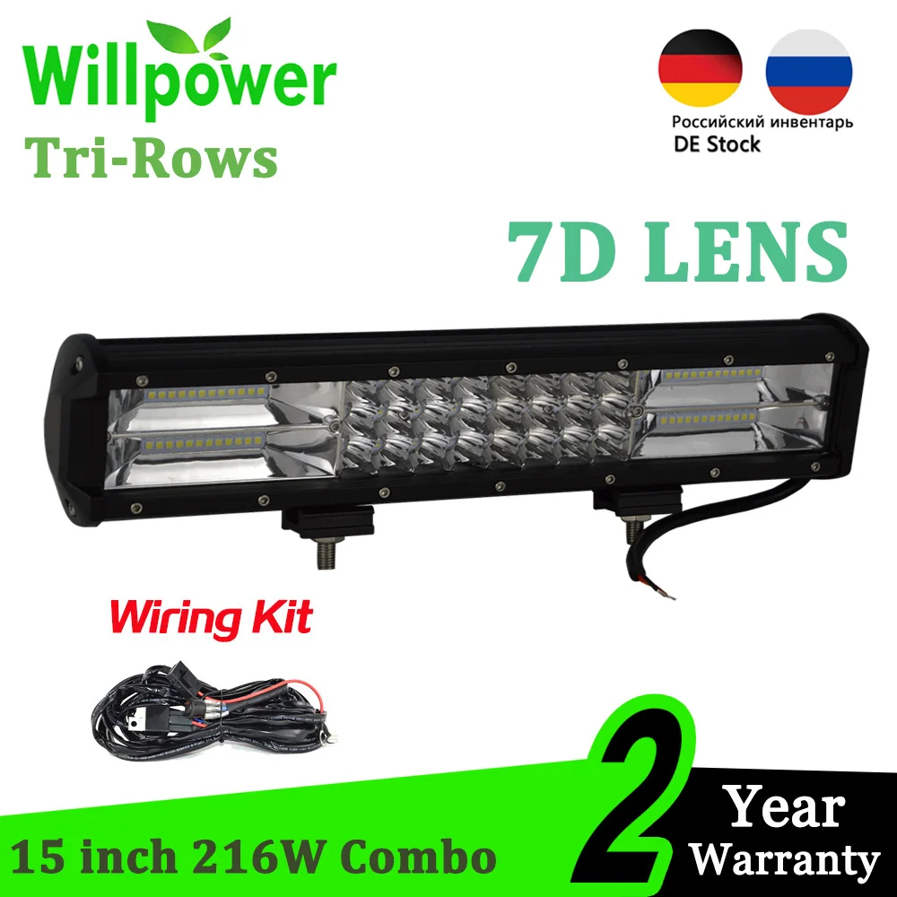 Preise 15000LMs CE Rohs 4x4 Offroad combo strahl offroad auto 15 zoll 216W lkw Led arbeit Licht Bar 7D