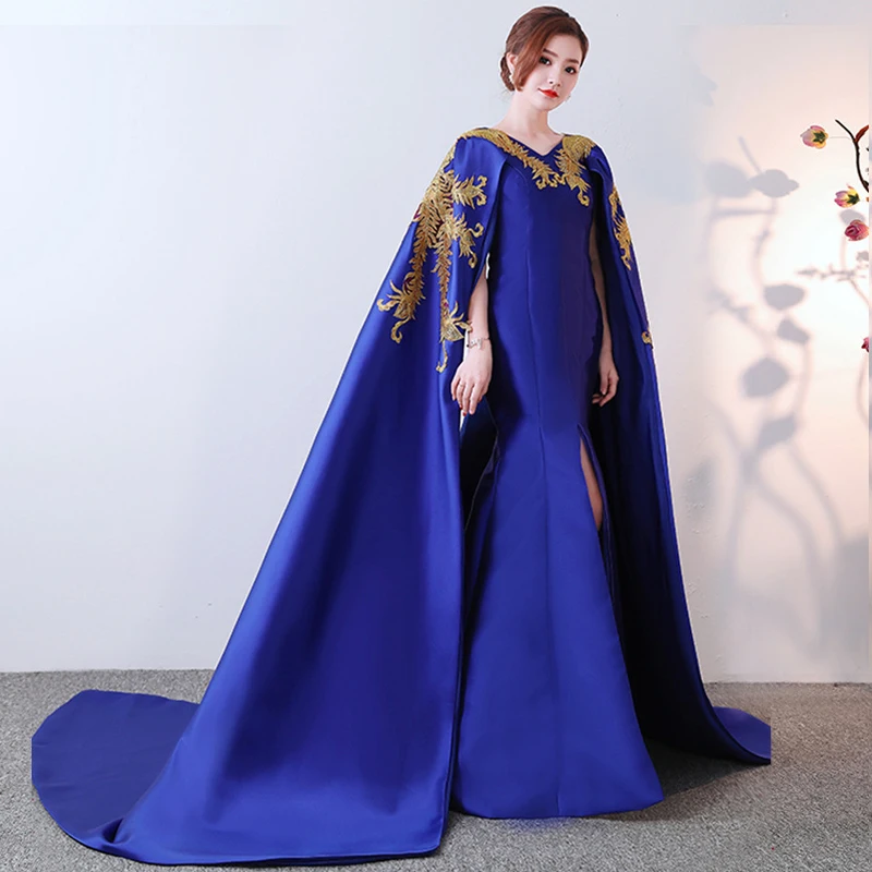 New Party Cheongsam Oriental Women Maxi Dress Fashion Chinese Style Elegant Long Qipao Luxury Trailing Robe Vestido S-XXXL