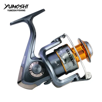 

Yumoshi wheels spinning fishing reel series reel Spinning wheel pesca carretilha fishing feeder Sea Rock lure fishing reels VK