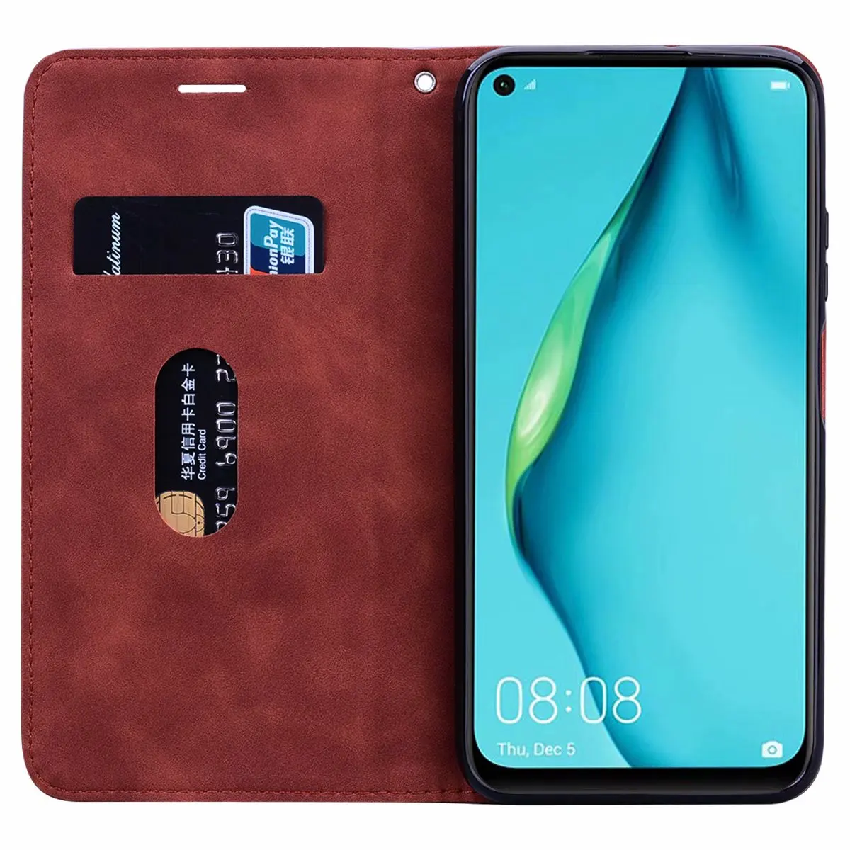 Funda Huawei P40 Lite 5G P40Lite E Ốp Lưng Flip Ví Bao Da Huawei P50E P40 Pro + Tặng Bao Da Điện Thoại dành Cho Huawei P 40 Đèn Ốp Lưng phone case for huawei