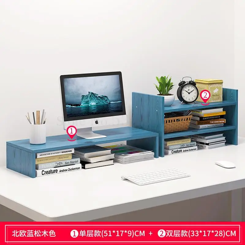 Desktop Pad Computer Heightening Rack Office Desktop Keyboard Storage Shelf Screen Display Heightening Bracket - Цвет: P