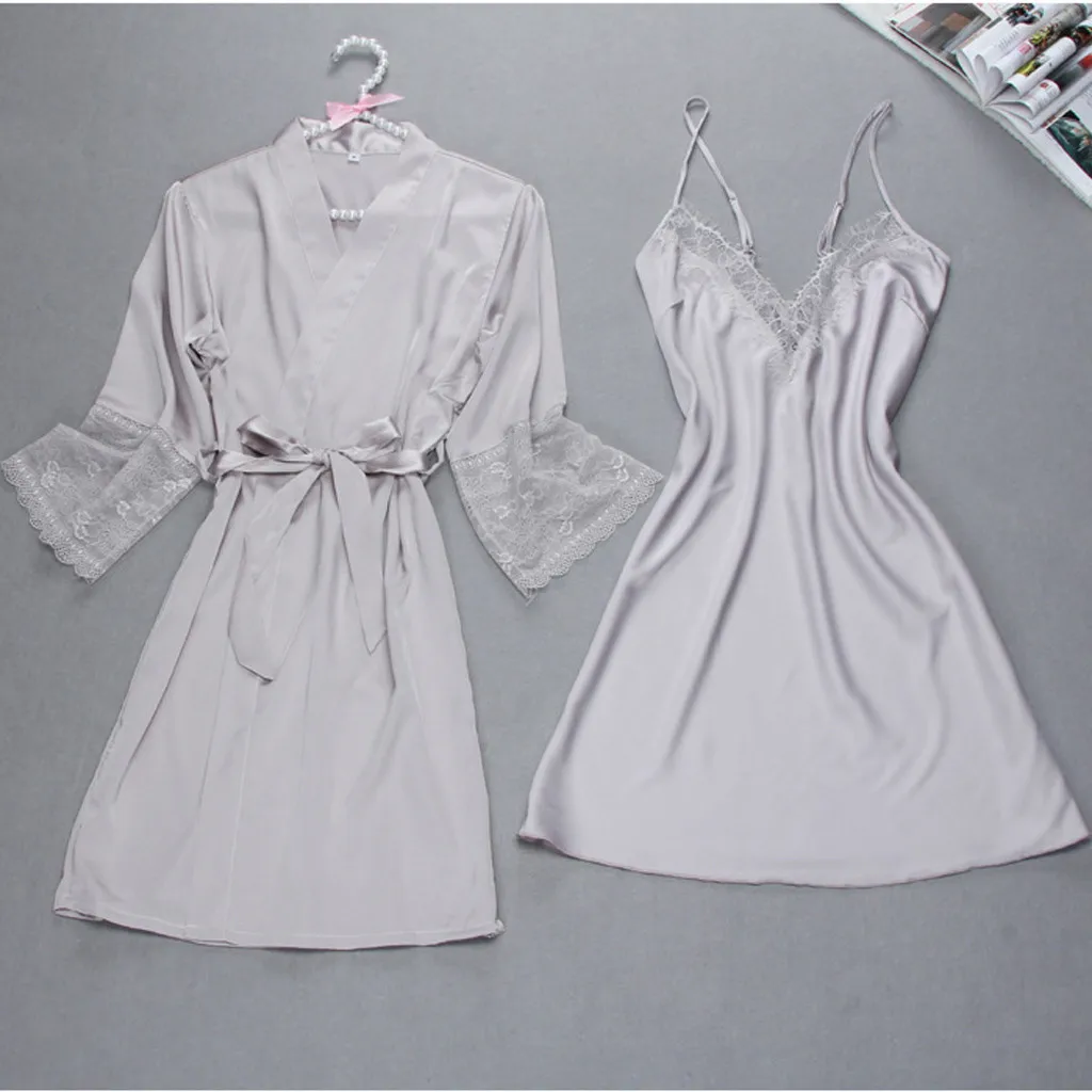 Женский халат и халат, сексуальные кружевные пижамы, ночная сорочка, женская ночная рубашка, ночная сорочка* 50