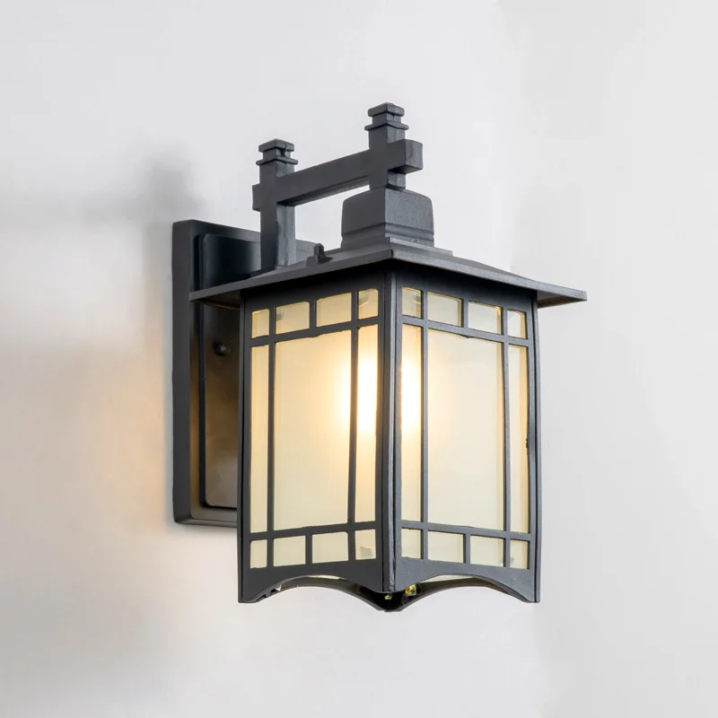 Wall Lamp Waterproof Modern Minimalist Outdoor Courtyard European Style Balcony Lamp Outdoor Chinese Corridor Aisle Lamp