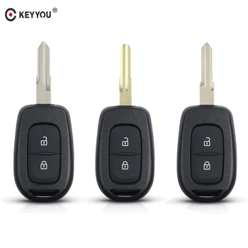 

KEYYOU 10pcs 2 Buttons Remote Car key Shell For Renault Sandero Dacia Logan Duster Kwid Sandero Replacement Key Case