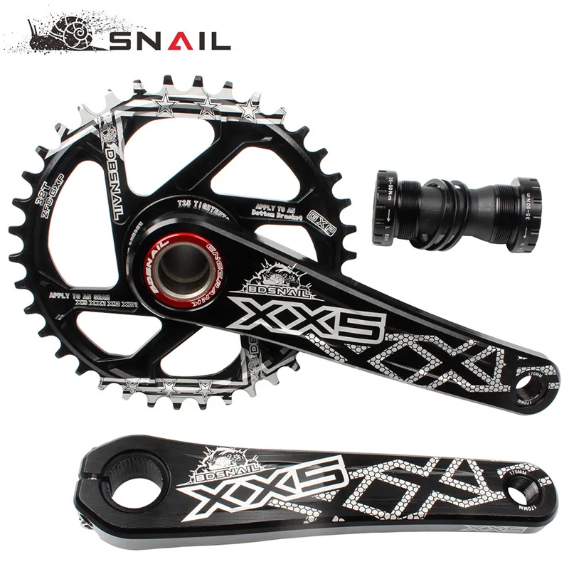 

Mtb Bike CrankSet With Bottom Bracket GXP Chain Wheel 104 BCD Crank Set Connecting Rods For Bicycle Parts Hollowtech Power Meter