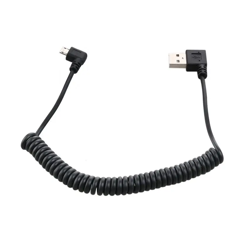 1 м пружинный спиральный USB-C USB 2,0 type C Мужской к USB Micro 5 Pin кабель для зарядки данных для Macbook/ChromeBook/Nokia/Asus Zen AiO