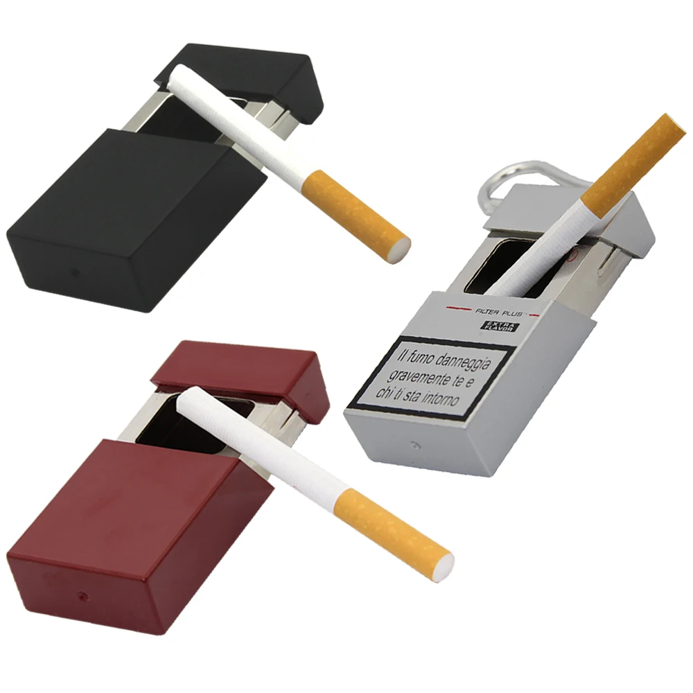 

Fashion Portable Ashtray Ashtray With Pocket Cover Mobile Keychain Mini Cigarette Metal Bottle Storage Package