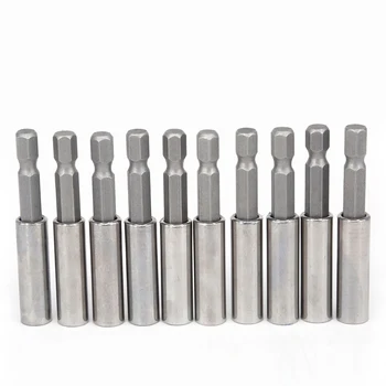 

New 10x Magnetic Extension Socket Drill Bit Holder 1/4 Hex Power Kits Use