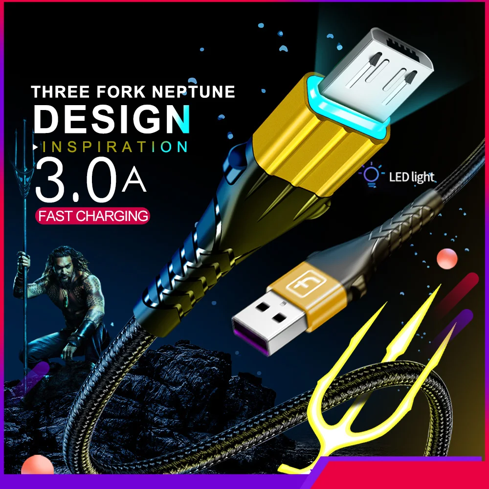 Twitch Micro USB кабель 3A Быстрая зарядка USB кабель для передачи данных Шнур для samsung Xiaomi Redmi Note 4 5 Android Microusb Быстрая зарядка 1 м 2 м