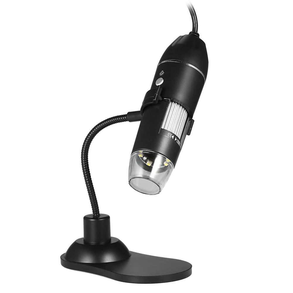 Цифровой зум микроскоп USB Ручной и настольный Лупа 0.3MP 8-светодиодный светильник увеличительное стекло 1000X увеличение