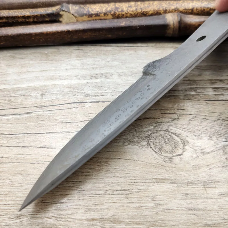 X-11DP интегральный Киль из дамасской стали, точилка, сделай сам, лезвие для ножей, изготовление деталей для самостоятельной сборки, фиксированное лезвие, нож для кемпинга, охоты, заготовка