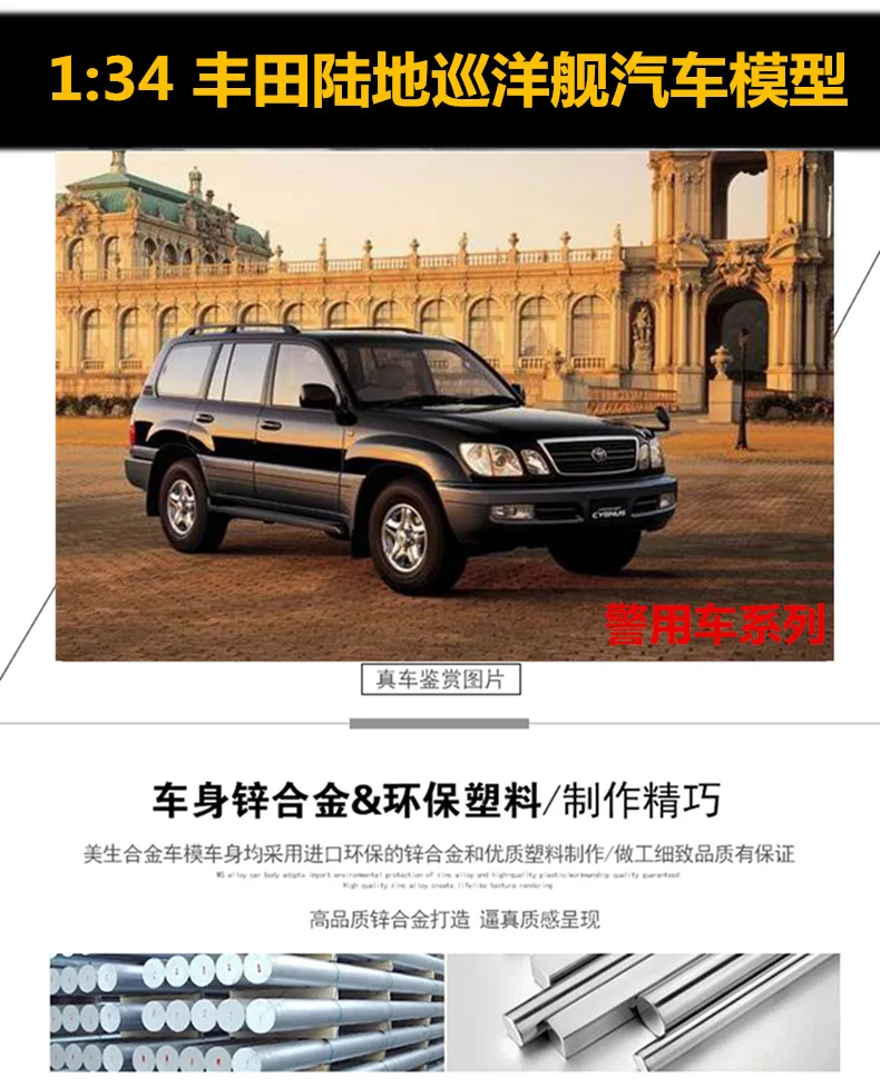 1: 34 SUV Cool Luze сплав модель автомобиля скорой помощи Полицейская машина пожарная машина горячая Распродажа игрушек