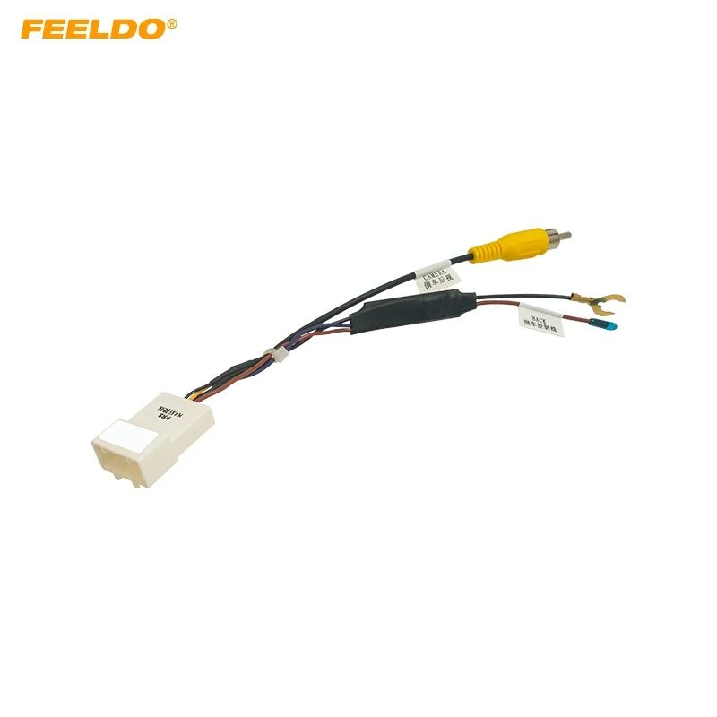 

FEELDO Car Radio Audio Parking Rear Camera Video Plug Converter Cable For Hyundai KIA Parking Reverse Wire Adapter