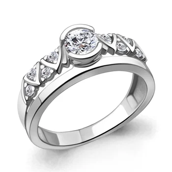 

AQUAMARINE ring with cubic zirconia, cubic zirconia swarovski, Silver 925