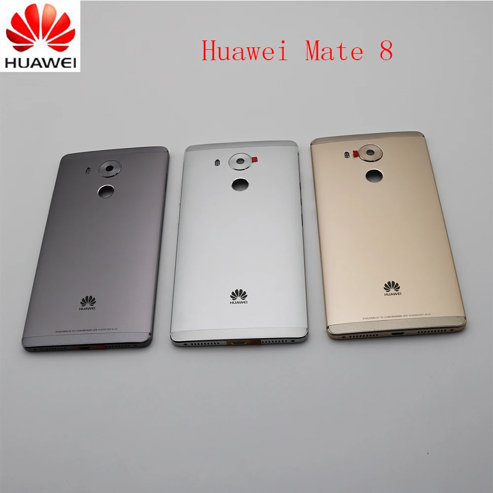 

Original Metal Rear Housing Cover Replacement Back Door Battery Case For HUAWEI Mate 8 With Camera Lens+Power Volume Buttons