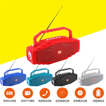 

TG804 Wireless Bluetooth Speaker Outdoor Portable Hand Telescopic Antenna Radio LED Flashlight Heavy Subwoofer