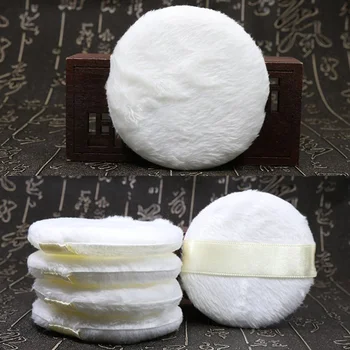 

10pcs Ultra Soft Short Plush Makeup Foundation Liquid Mat Sponge Cosmetic Puff for Woman Girl (White)