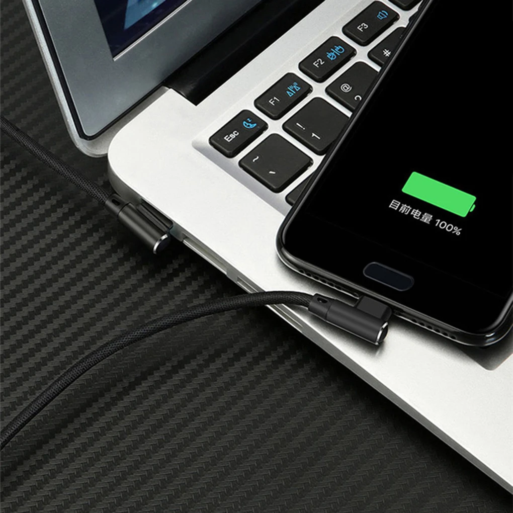 90 градусов Micro USB кабель для передачи данных Плетеный зарядный провод для samsung S7 S6 для Xiaomi для huawei