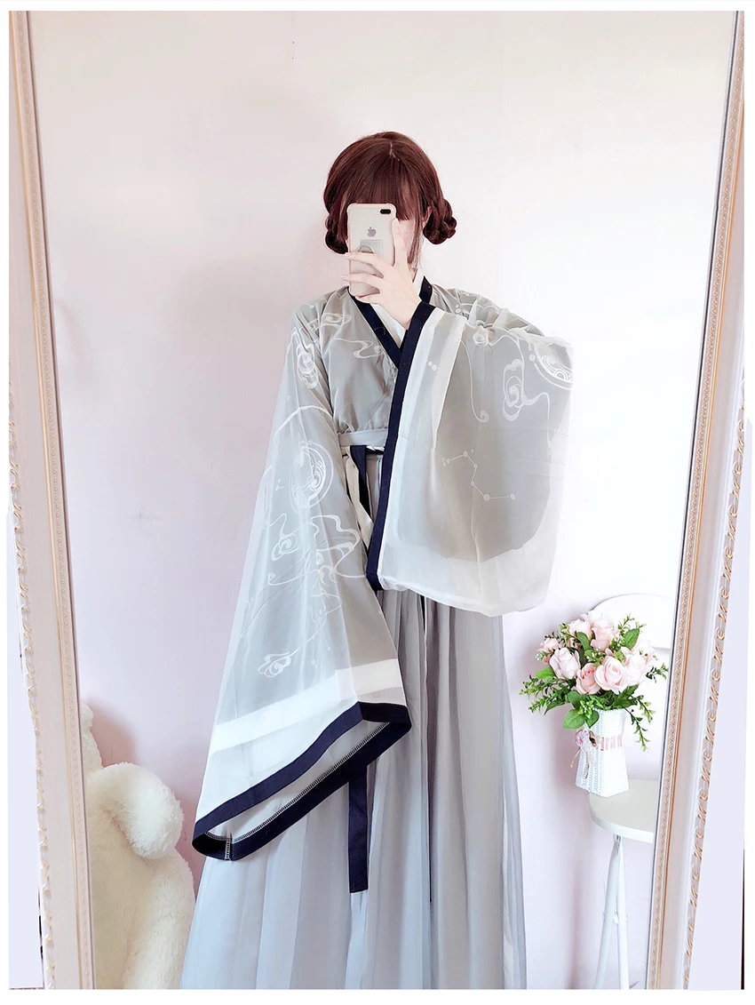 Женский костюм для китайских танцев Hanfu винтажное платье народных одежда