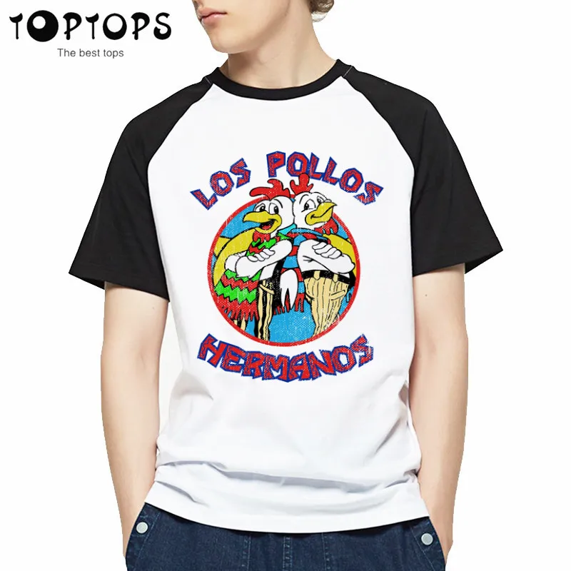 

Men's Fashion T Shirt 2019 LOS POLLOS Hermanos T-shirt Chicken Brothers Casual Short Sleeve Tee Shirts Hipster Streetwear Tops