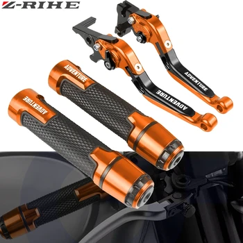 

Motorcycle Accessories Extendable Brake Clutch Levers and Handlebar Hand Grips ends For KTM 1190 AdventuRe/R ADV 2013-2016 2015