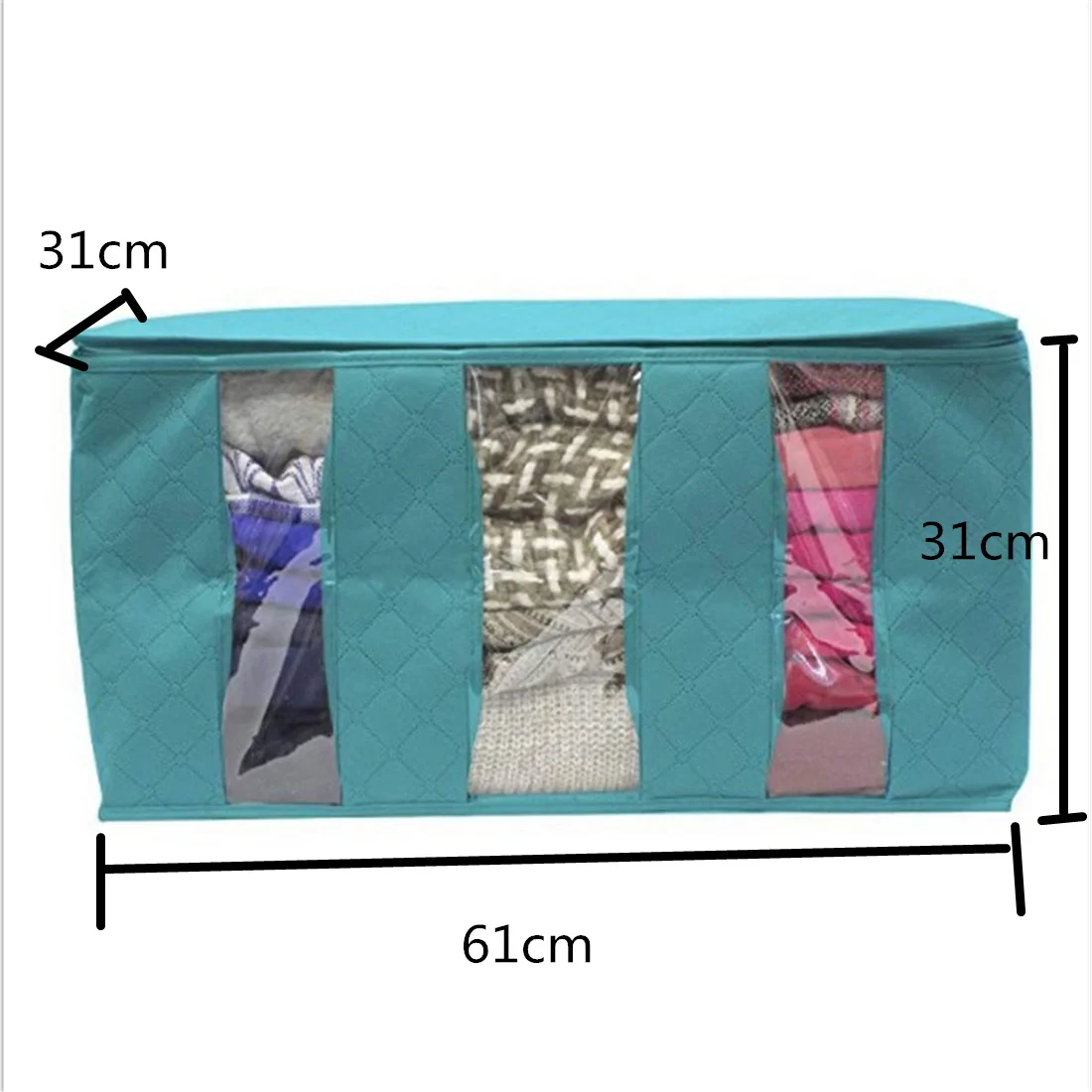 1/3Pcs Upadated Extra Large Foldable Portable Clothes Organizer Tidy Pouch Suitcase Home Storage Box Quilt Storage Container Bag